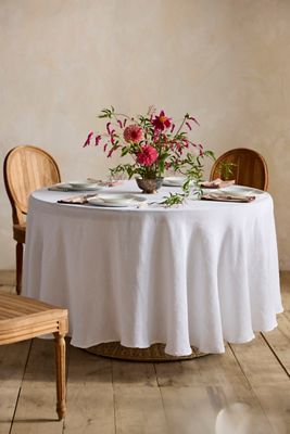 Lithuanian Linen Round Tablecloth