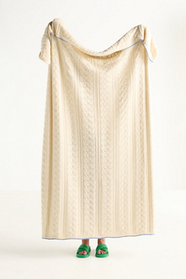 Sabrina Cotton Knit Throw Blanket | AnthroHome