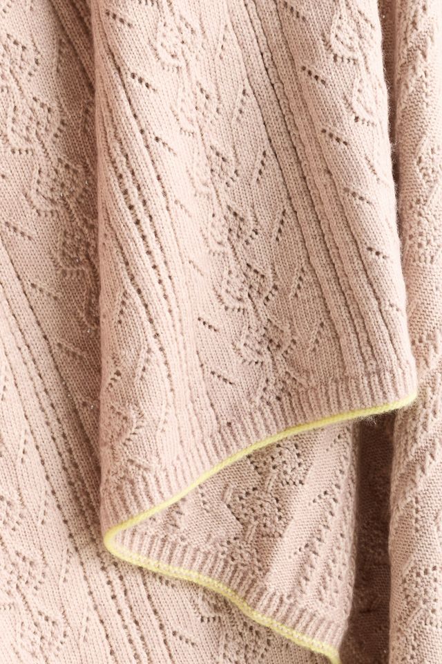 Sabrina Cotton Knit Throw Blanket #1