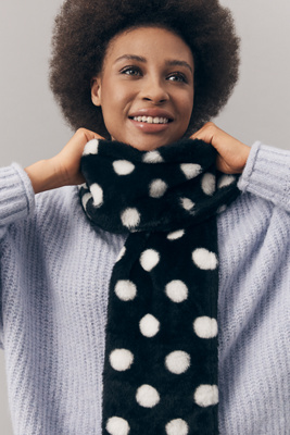 Unreal Fur Scarf In Black