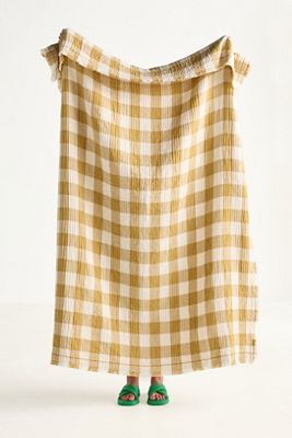 Ana Cotton Gauze Woven Throw Blanket