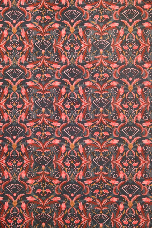 Bright Mahogany Gift Wrap, Set of 3 Sheets #1