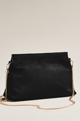 Modaluxe Faux Suede Clutch In Black