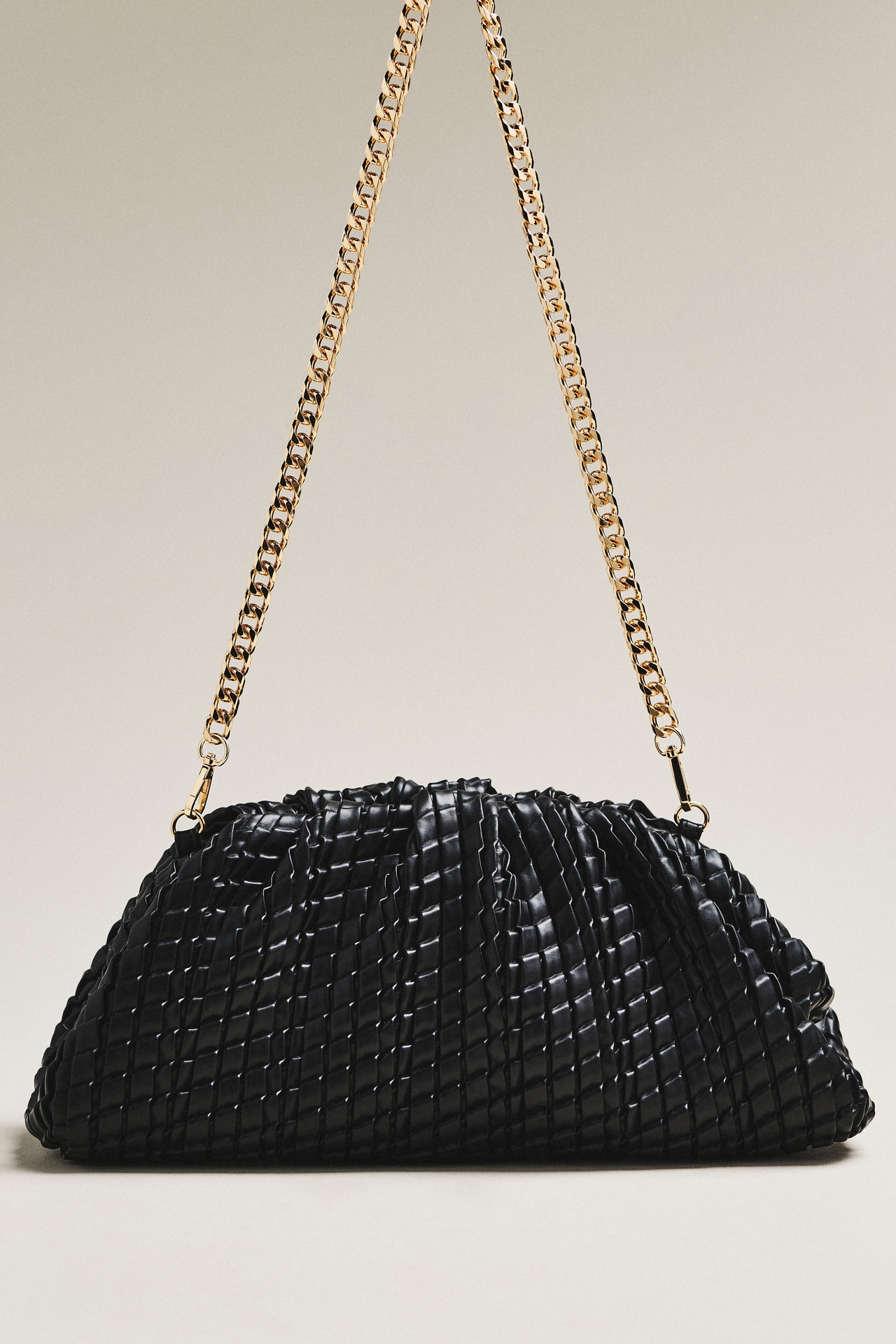 Urban Expressions Oversized Woven Leather Clutch