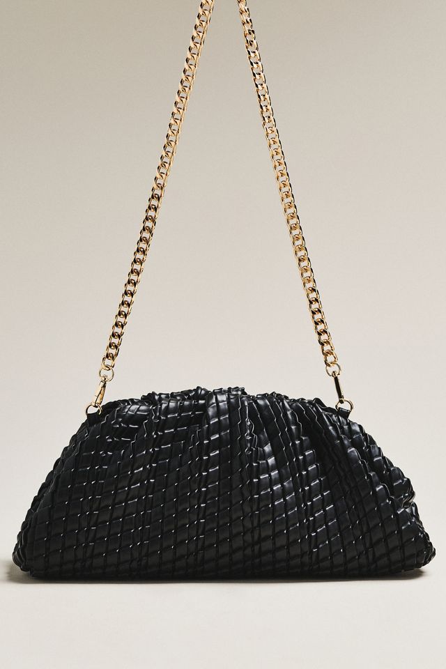 Urban Expressions Oversized Woven Leather Clutch #1