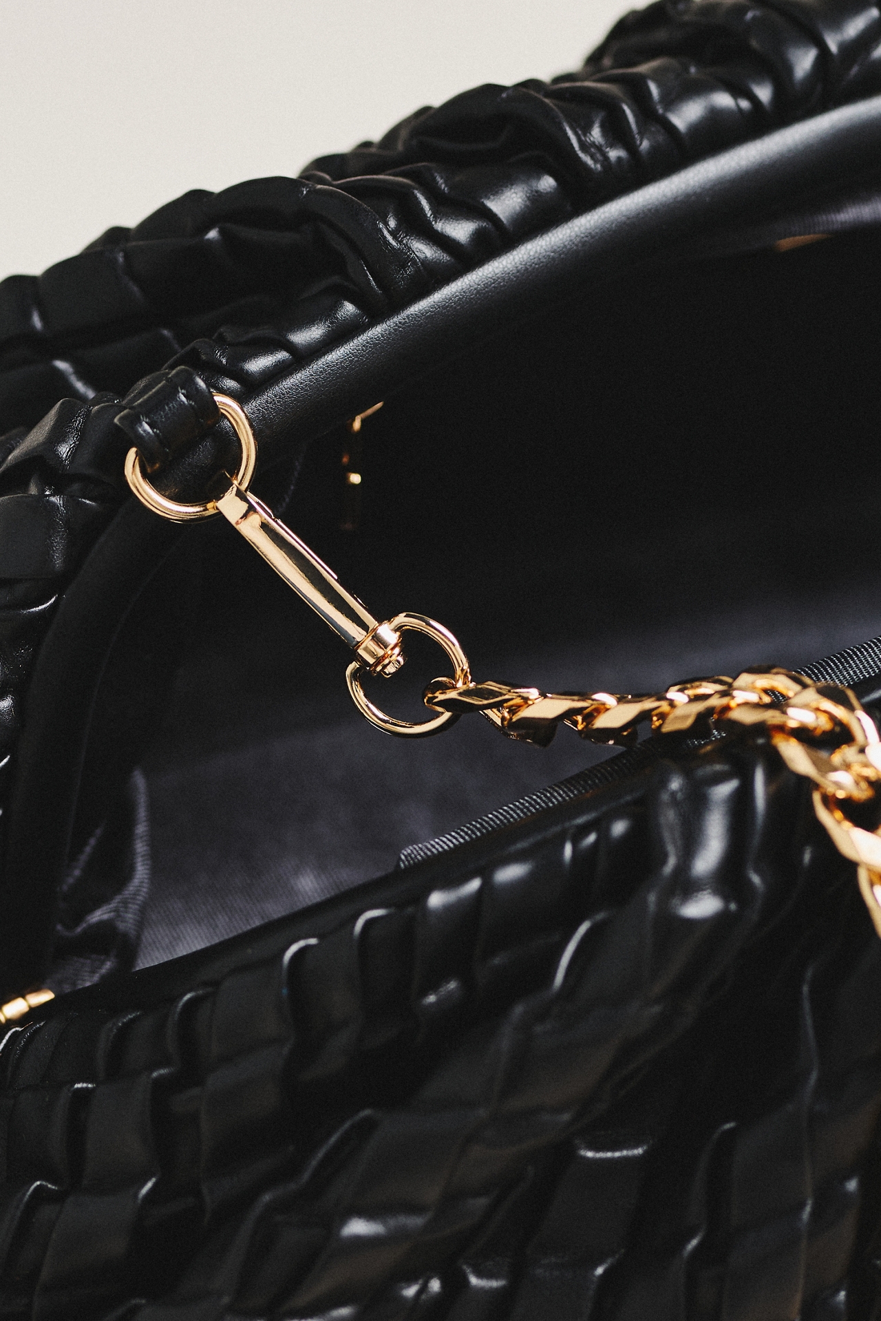 Urban Expressions Oversized Woven Leather Clutch