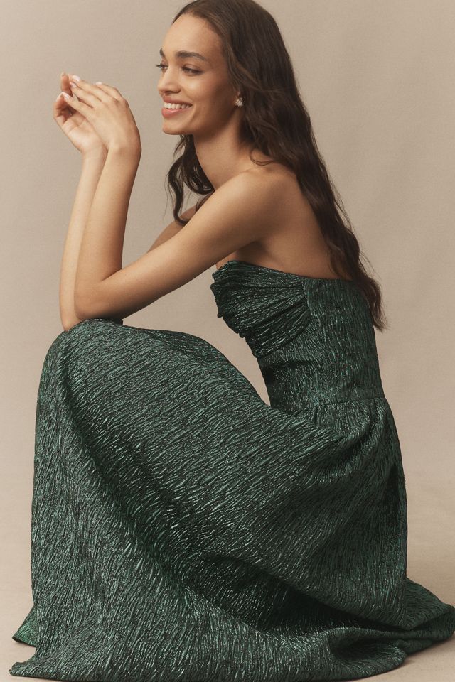 Shoshanna Lillia Strapless Ruched Midi Dress #3