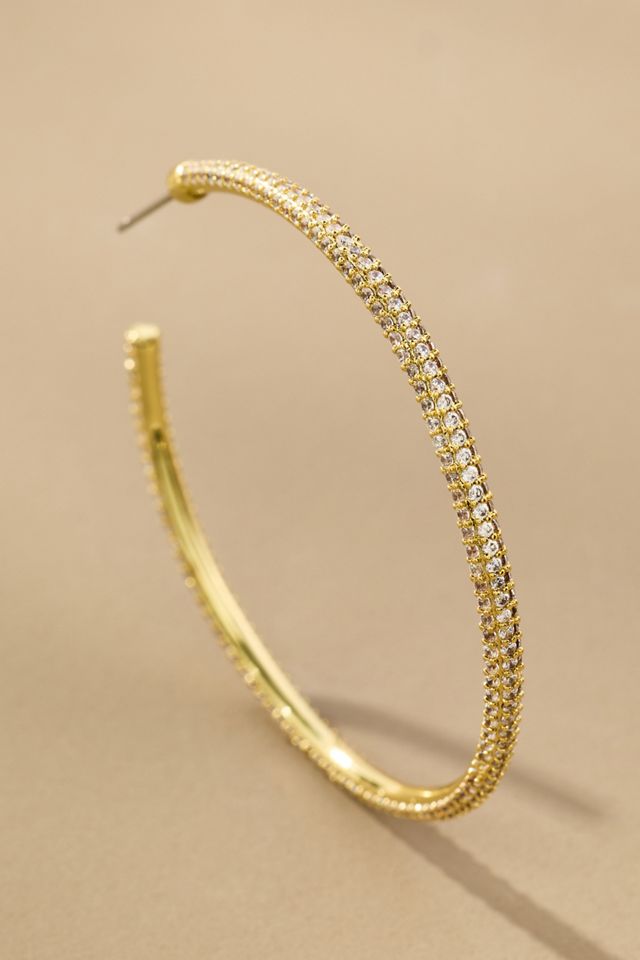 Uncommon James Pavé Hoop Earrings #1