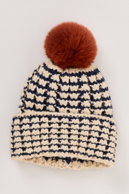 Daily Practice By Anthropologie Daily Practice Chunky Knit Pom-pom Beanie In Neutral