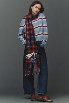 Daily Practice By Anthropologie Daily Practice Heritage Patch Game Day Scarf In Multi
