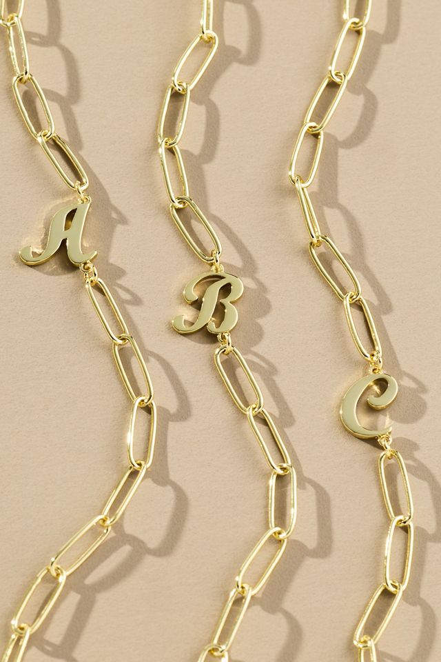 Uncommon James Cursive Initial Monogram Necklace #1