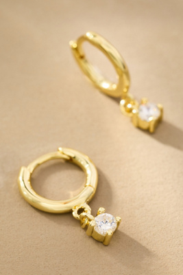 Uncommon James Going Solo Huggie Hoop Earrings In Gold