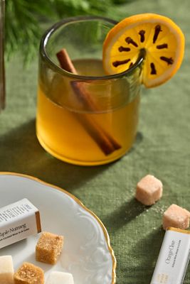 Apres Ski Bourbon Toddy Cocktail Sugar Cubes