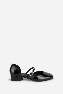 Intentionally Blank Cortez Mary Jane Heels In Black