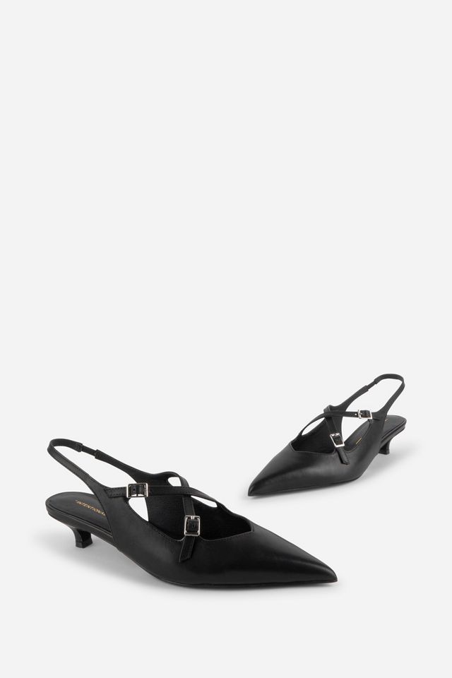 Intentionally Blank Jax Slingback Kitten Heels #2