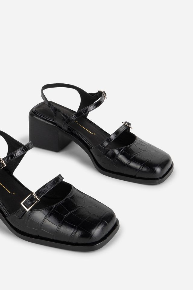 Intentionally Blank Mitzi Ankle-Strap Block Heels #1