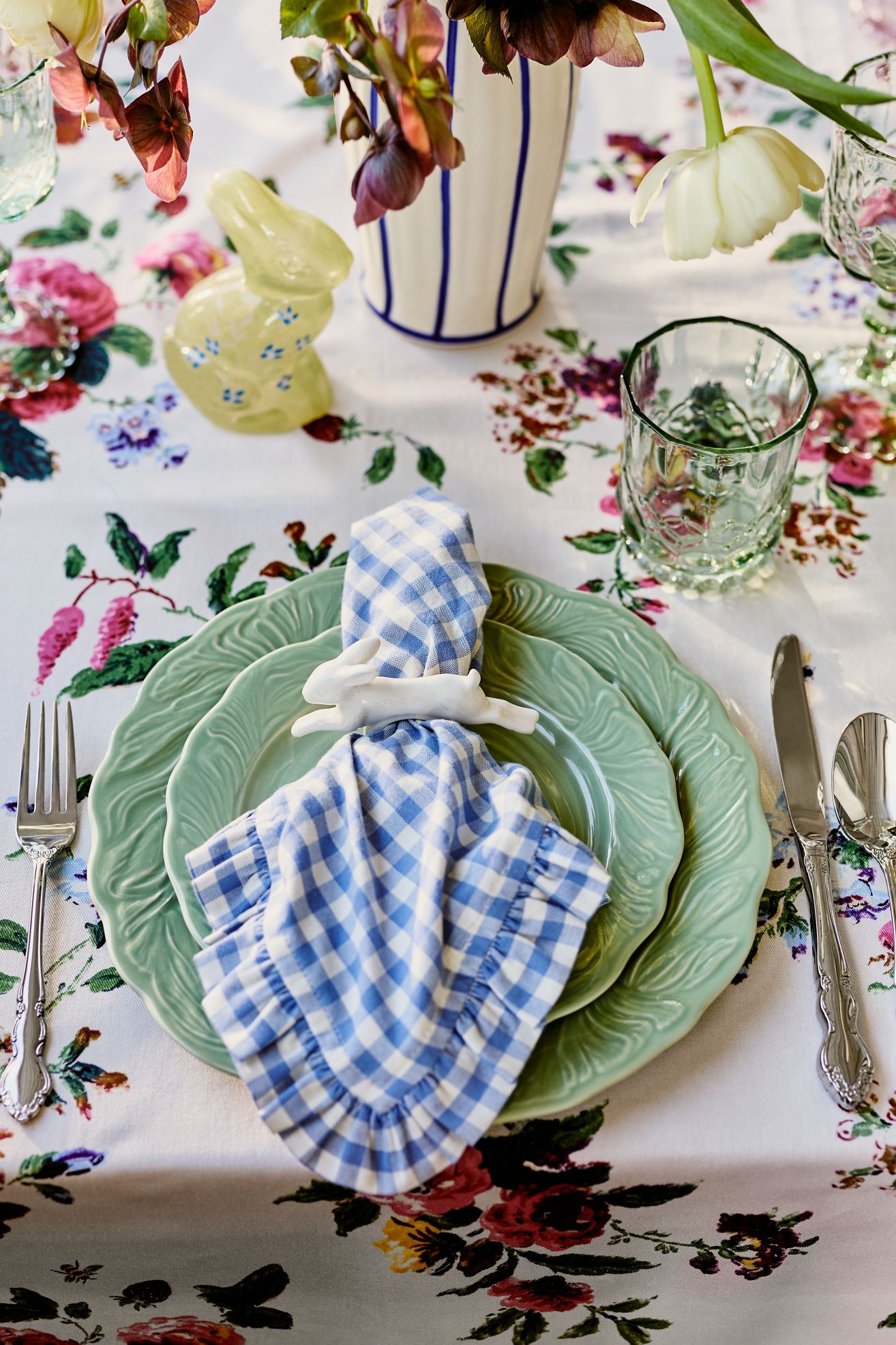 Brynn Gingham Napkins, Set of 2 - Blue, Set Of 2