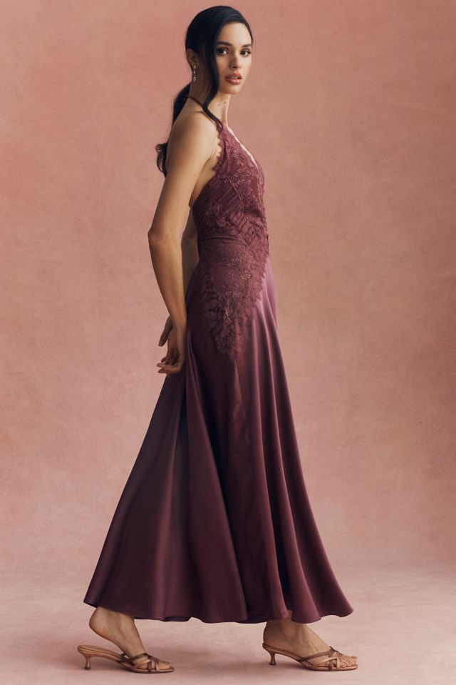 BHLDN Ella Lace Appliqué Maxi Dress #3