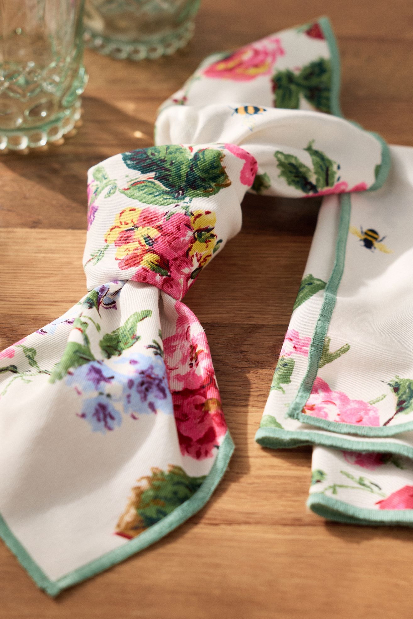 Camille Napkins, Set of 2 - Red, Standard, Set Of 2