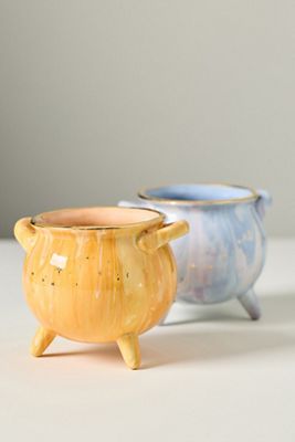 Ruby Clay Ceramic Cauldron Decorative Object
