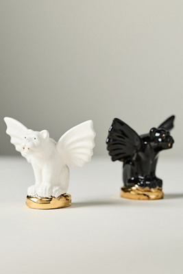 Anthropologie Ceramic Gargoyle Decorative Object In Multi