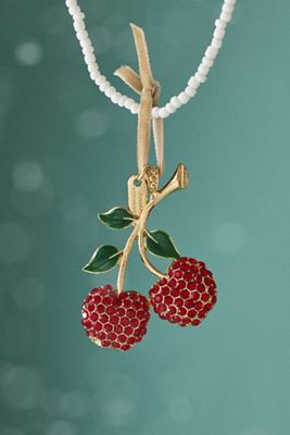 Joanna Buchanan Jeweled Cherry Ornament