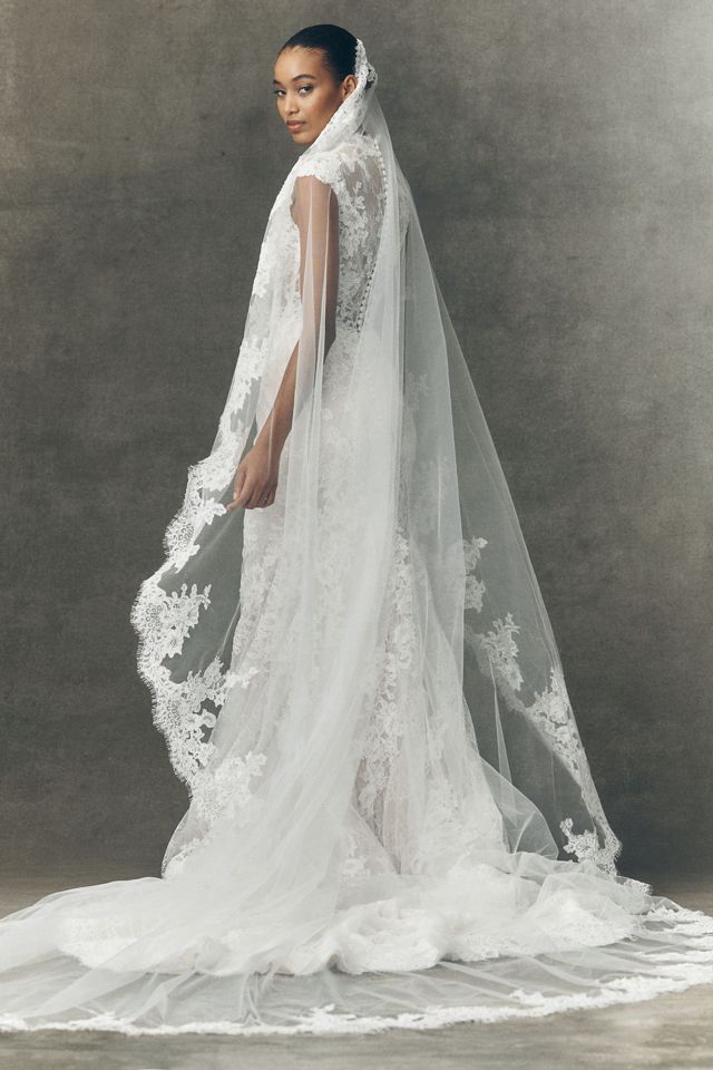 Pronovias x Anthropologie Weddings Eika Lace Cathedral Veil #1