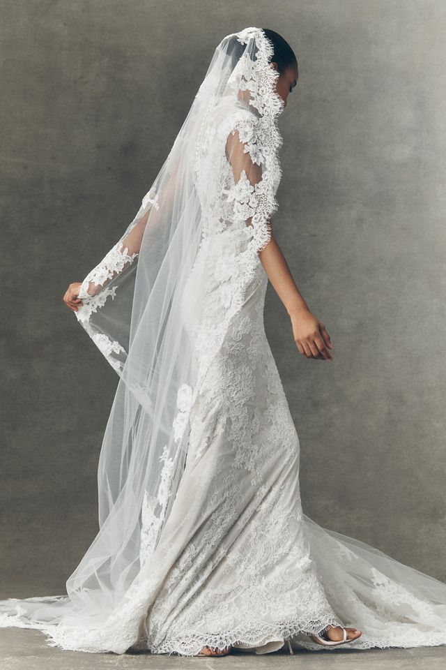 Pronovias x Anthropologie Weddings Eika Lace Cathedral Veil #3