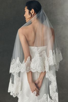 Pronovias x Anthropologie WeddingsLace Fingertip Veil