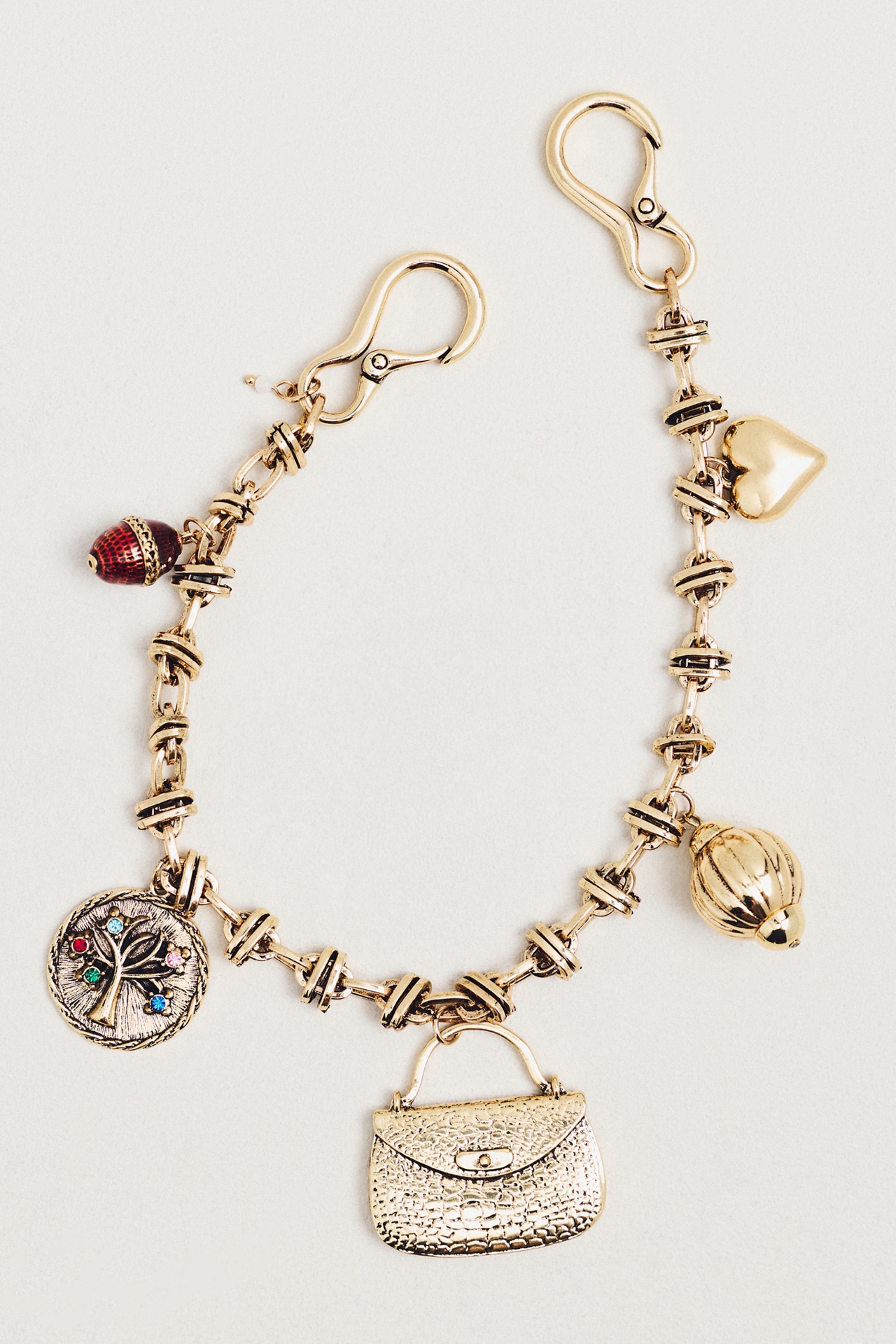 Metal Gem Purse Bag Charm