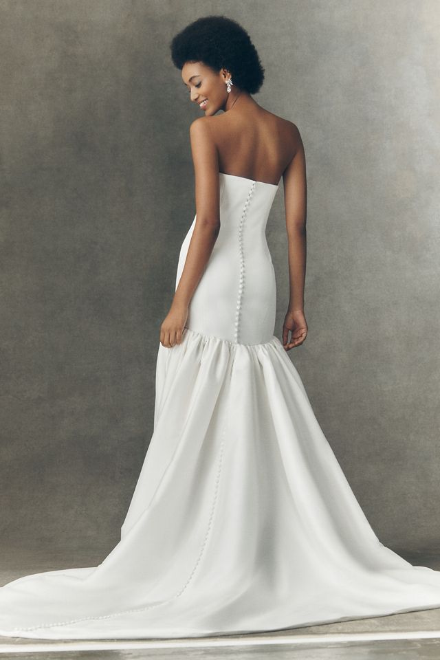 Jenny by Jenny Yoo Sienna Strapless Drop-Waist Wedding Gown | Anthropologie