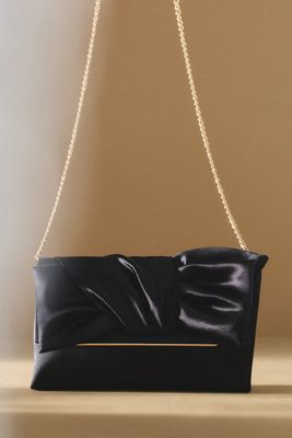 Jewel by Badgley Mischka Satin Bow Clutch