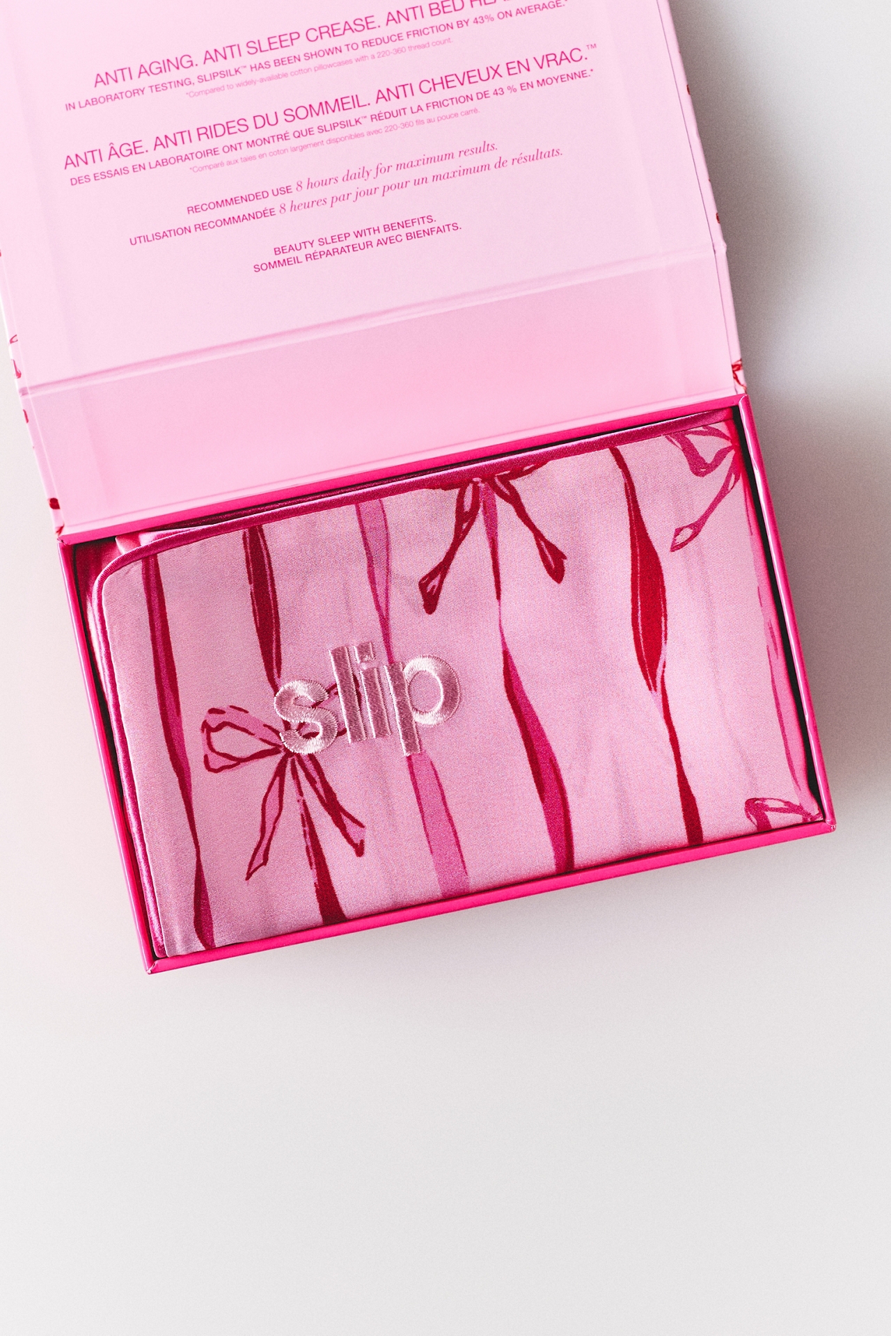 Slip Strawberry Cupcake Queen Silk Pillowcase