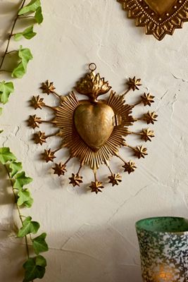 Heart Medallion Locket Ornament, Rays