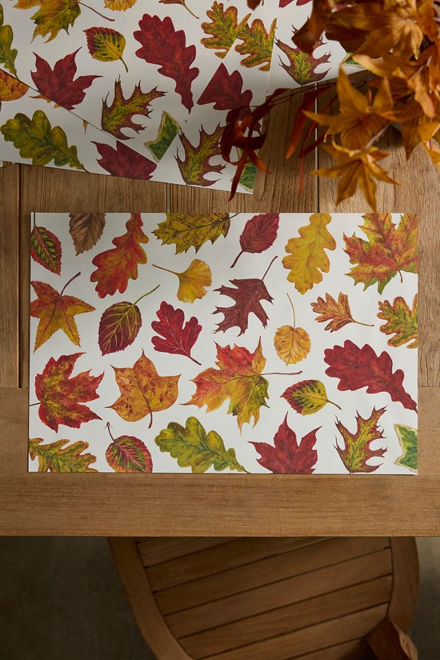 Fall Foliage Paper Placemats, Set of 18 #1