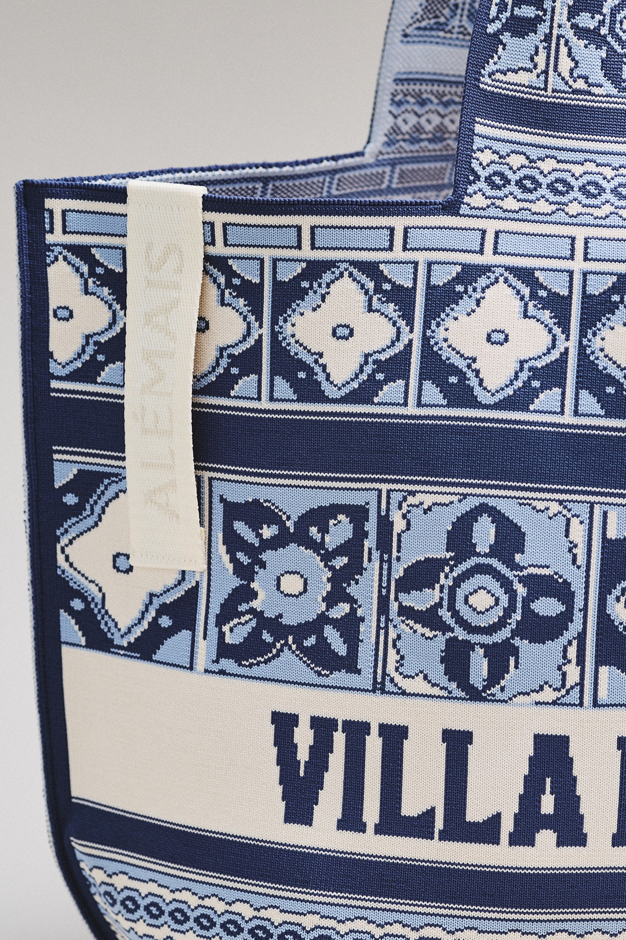 ALÉMAIS Villa Romantica Jacquard Maxi Tote Bag
