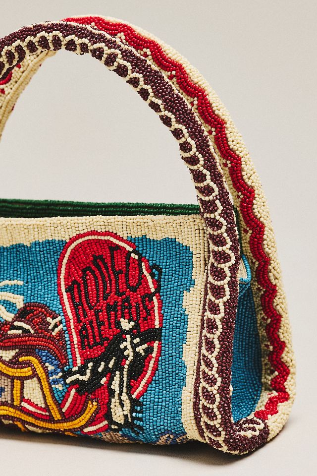 ALÉMAIS Desert Beaded Mini Barrel Bag #2