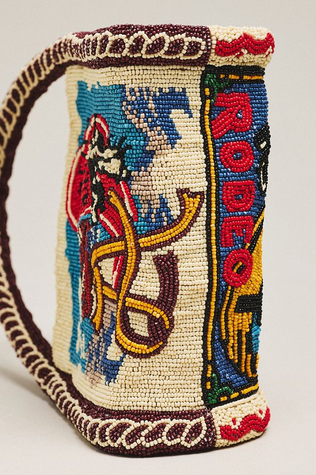ALÉMAIS Desert Beaded Mini Barrel Bag #3