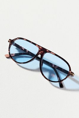Tortoiseshell Shield Sunglasses | Anthropologie display picture 1