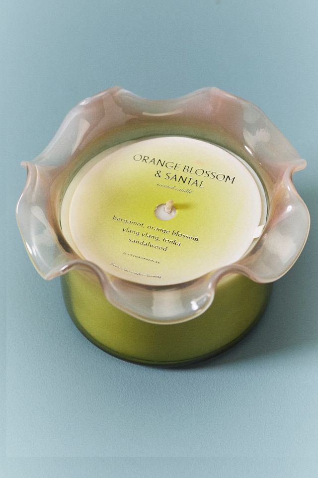 Ruffle Top Fruity Orange Blossom & Santal Glass Candle #2