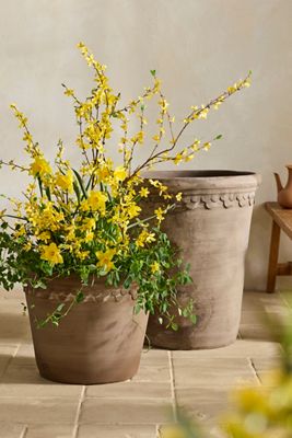 Outdoor Bergs Copenhagen Terracotta Pot, Grey