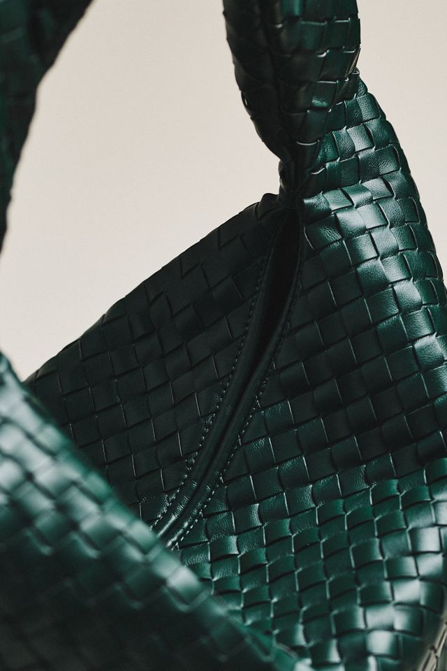 Woven Faux Leather Oversized Slouchy Tote #2