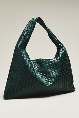 Calla Oversized Woven Shoulder Bag