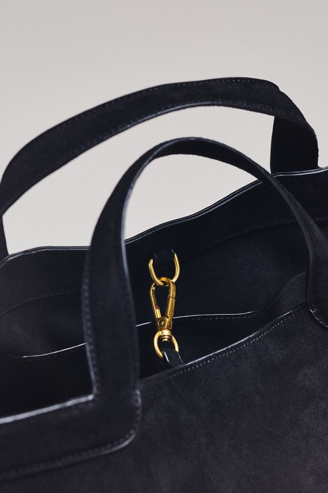 Faux-Suede East West Tote #2