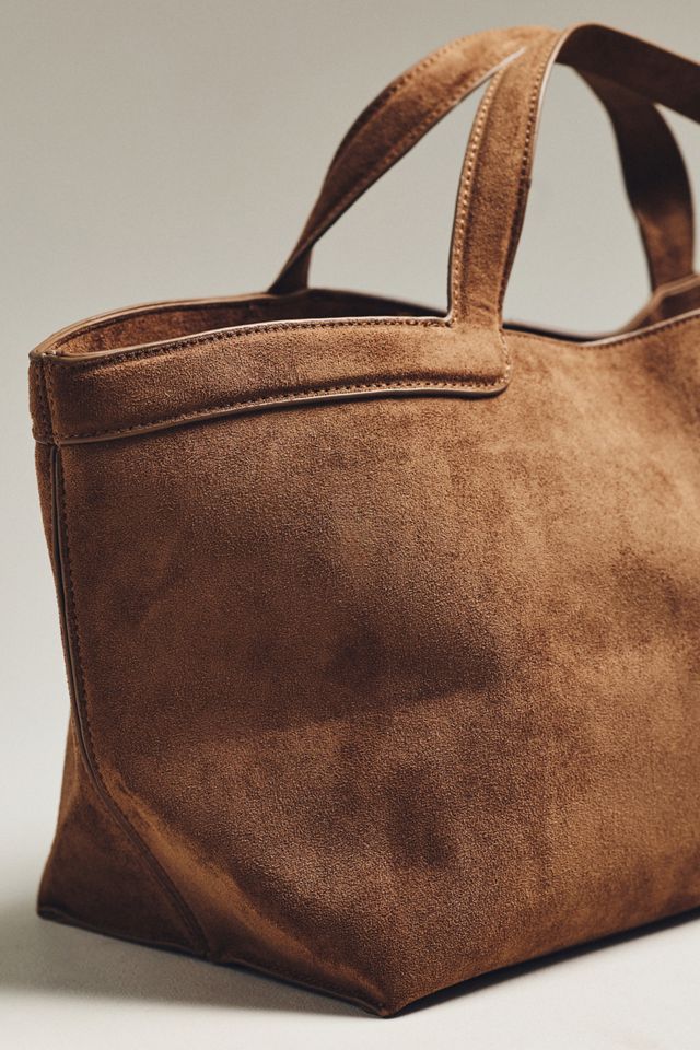 Faux-Suede East West Tote #2
