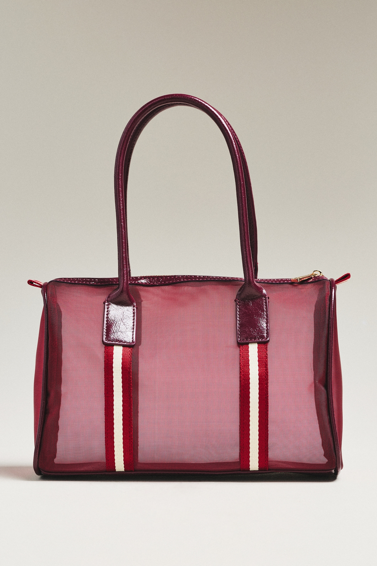 Daily Practice Mesh Stripe Tote Bag