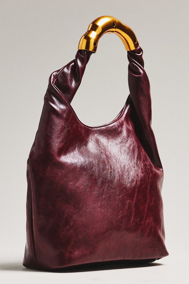 By Anthropologie Vegan Leather Gilded Shoulder Bag #1