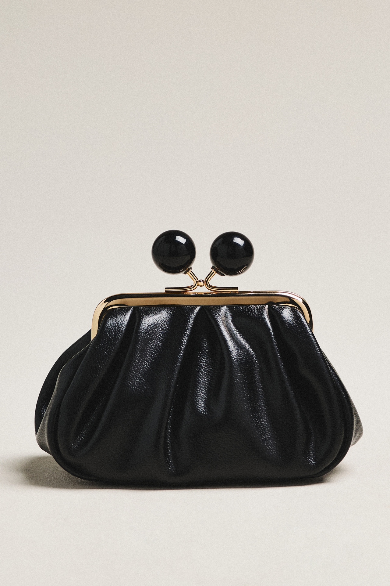 Shiny Textured Kiss-Lock Bauble Coin Purse