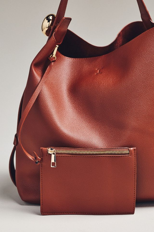 Slouchy Faux Leather Tote #2