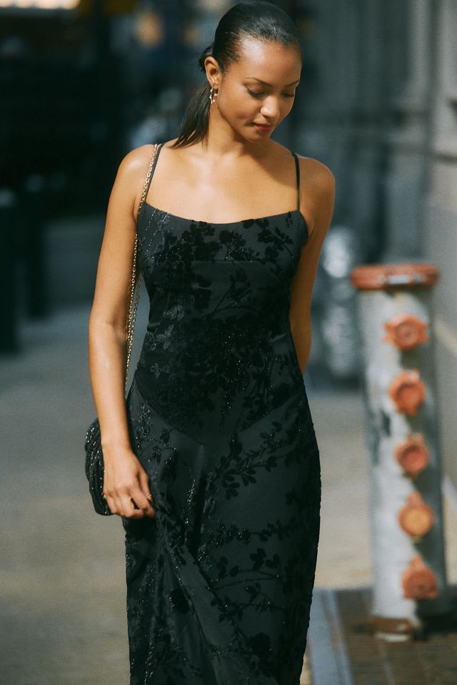 Mare Mare Emmy Burnout Velvet Maxi Dress #1